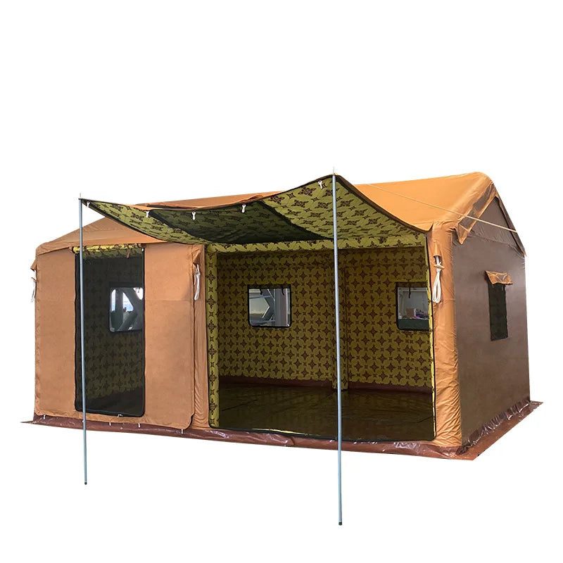 Factory Customized logo 3-5 Person Tent 8 square Meters Inflatable Camping Tent