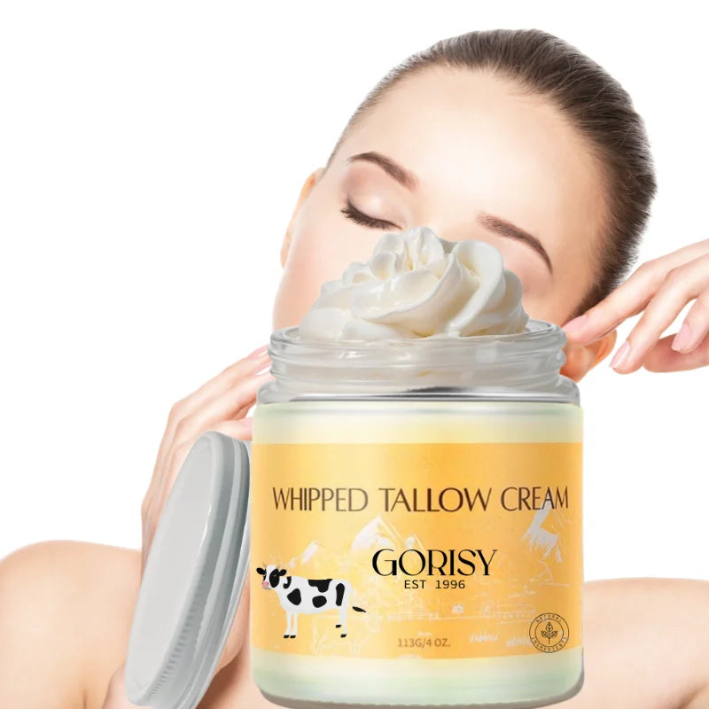 Private Label Beef Tallow Honey Vegan Anti-Aging Hydrating Moisturizing Face Cream for Dry Skin 120g