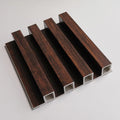 Hotel Lobby Background Grille Wainscoting Wpc Faux Luxury Villa Fluted Bamboo Wall Cladding