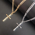 HOVANCI Ethiopian Religious Cross Necklace Items Stainless Steel Faith Necklace for Easter Jewelry