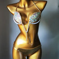 Luxury Crystal Bikini Women Push up Honey Moon Beachwear Diamond Fashion Show Bikini Sets Rhinestone Swimsuit