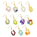 Fashion High Quality Geometric Transparent Crystal Earrings Wholesale Color Rhinestone Long Ear Hook Earrings Jewelry Women