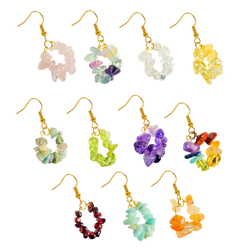 Fashion High Quality Geometric Transparent Crystal Earrings Wholesale Color Rhinestone Long Ear Hook Earrings Jewelry Women