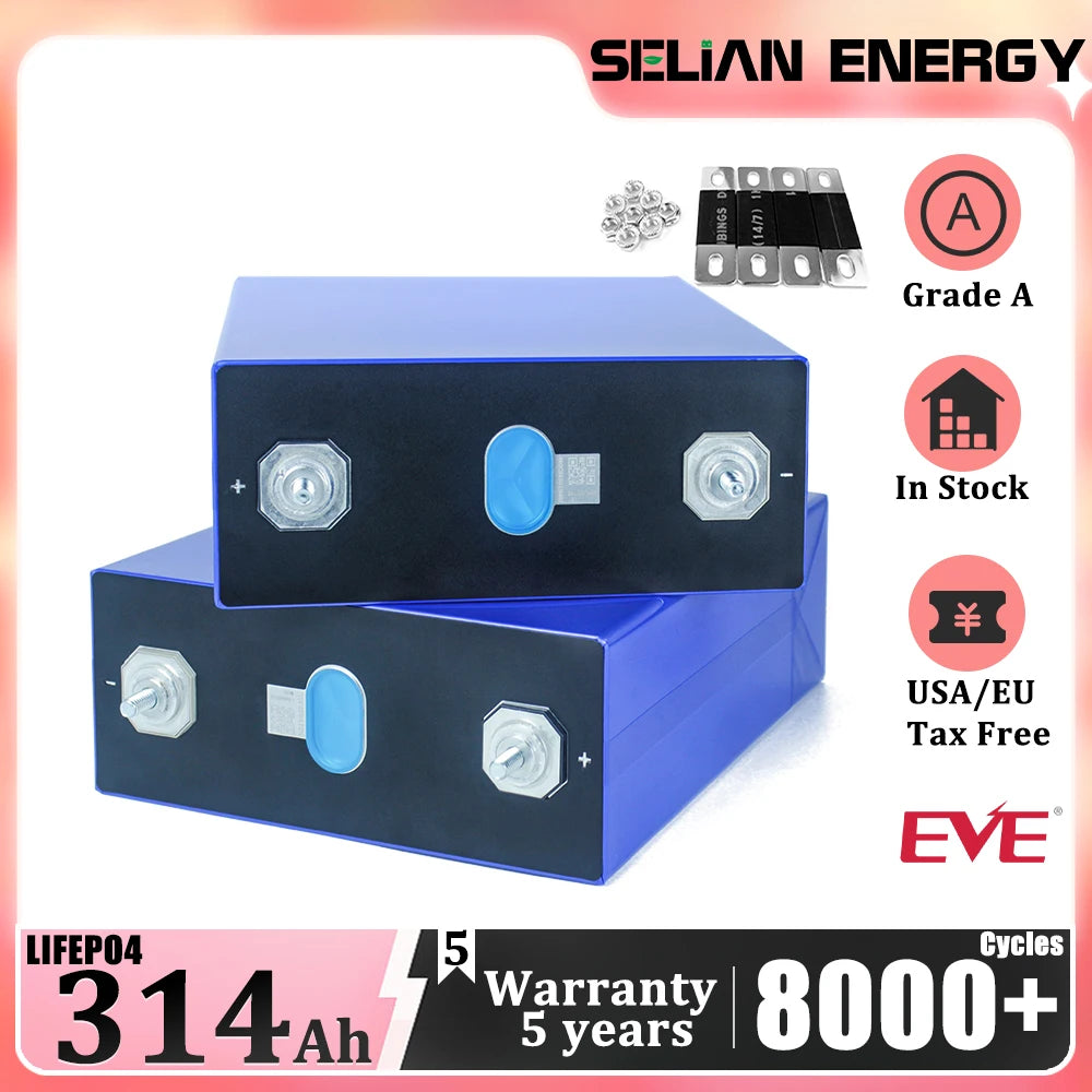 EU STOCK EVE MB31/280K CATL 3.2V 280ah/314ah/587Ah Lifepo4 Rechargeable Prismatic Lithium Ion Batteries Poland Repair Services