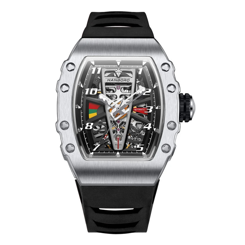 Fully Automatic Men's Mechanical Watch Sapphire Case Customizable Business-themed Illuminated Glass Fashionable Pointer Luminous