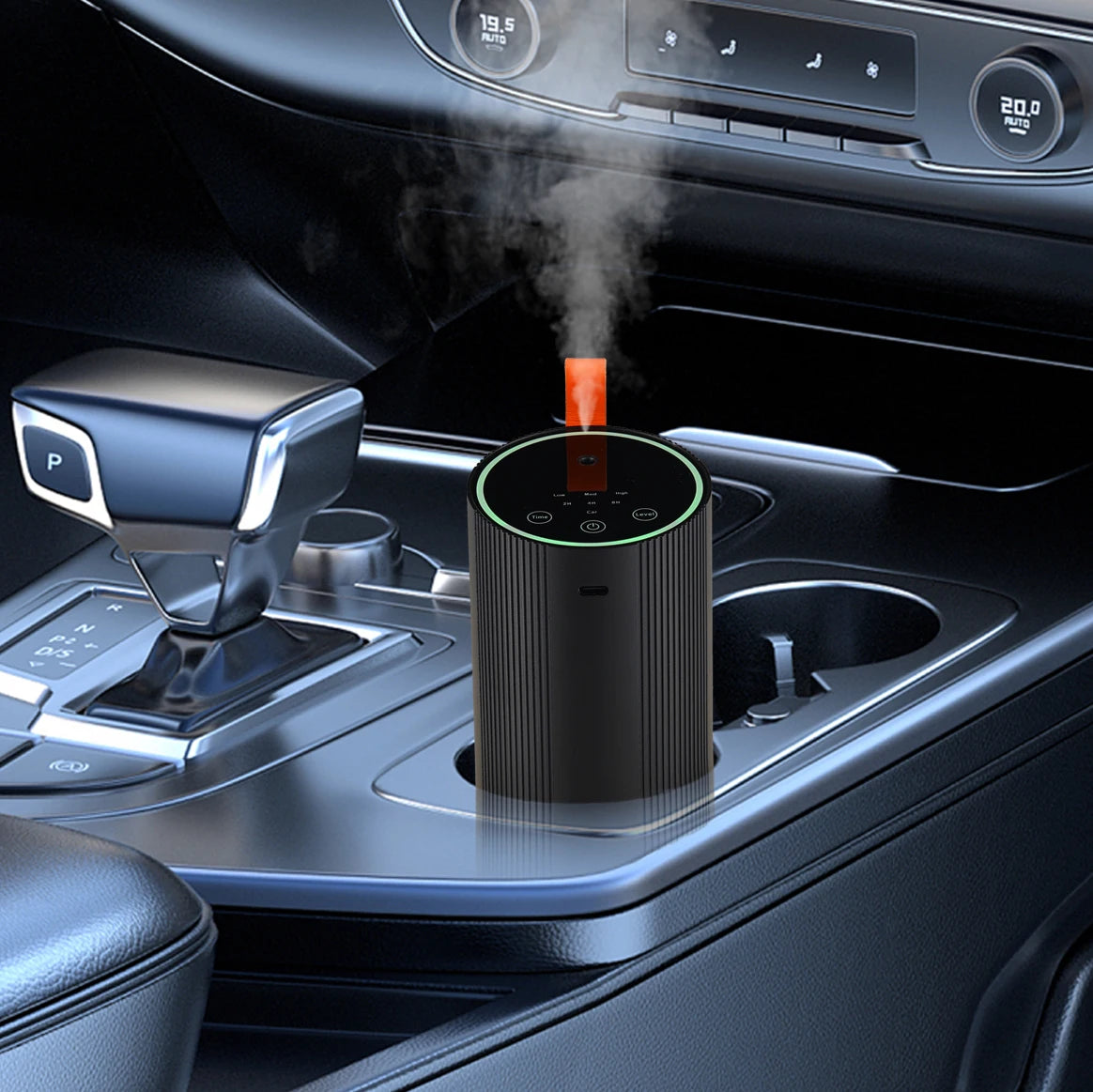 Wireless Auto Start/Stop Car Diffuser Touch Control with Type-C Port Waterless Essential Oil Gift Set Built-in Battery OEM ODM
