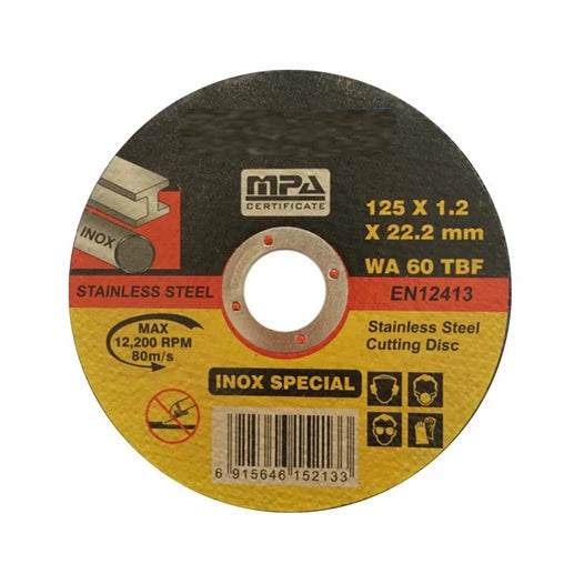 Pexmientas Hardware Tools Iron and Steel Custom Made 5" Cutting Disc De Corte Cut Off Wheel Metal Stainless Steel Cutting Disc