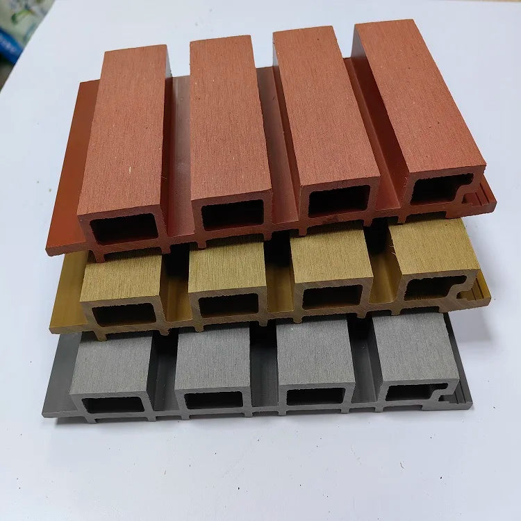 Outdoor Fluted Wpc Wall Panel Exterior Cladding Plastic Composite Wall Board