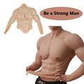 Silicone Artificial Muscle Enhancer Shirt Half Body With Erotic Strong Arms Masquerade Transvestite Crossdressing Props