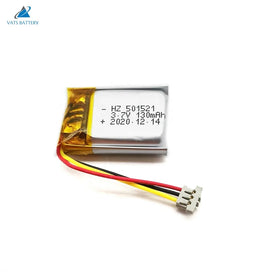 Grade a Good Quality 501521 Lipo Battery 501522 3.7 Lipo Battery 501621 130mah Temp protection