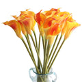 O-X055 Wholesale Common Callalily Flower Long Stem Calla Lily Bulbs Real Touch Artificial Flowers Bundle Soft Pu Calla Lily MegaBDM