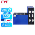 Free Shipping EU PL Original EVE MB56 LF628K 3.2V 628AH 587Ah CATL Top Grade A Big Capacity for 48v Pack Home System 30kwh 15kwh
