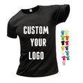 Wholesale Plus Size 100% Polyester Dry Fit Men's T-Shirt Quick Dry Sublimation Custom Printed White Blue Black Plain T Shirts