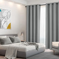 JA Custom 52*63IN Full Blackout Wave Striped Modern 100% Polyester Window Darkening Curtains for Bedroom Light Blocking Drapes