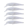 DORISEA G51 Unpainted Blank Plastic Hard Artificial Fishing Bait Lure Minnow Popper Crankbait for Lake & Stream 11cm 11.5g