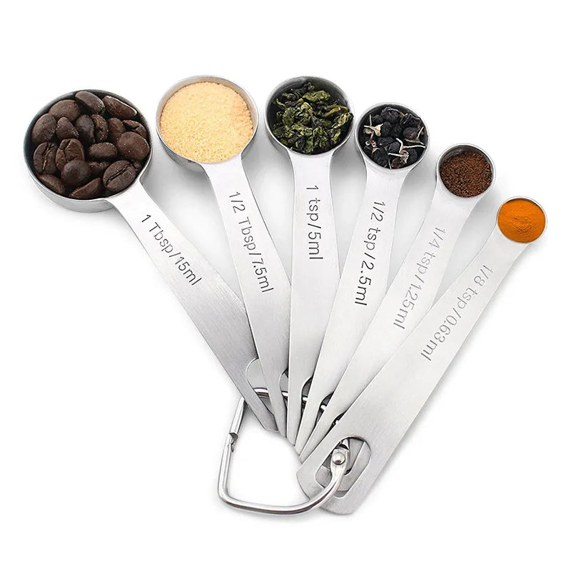 Measure Spoons Set Cup Stainless Steel Measurement Spoons 1T 15ml Measuring Spoon Set