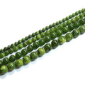 Natural Canada Jaspers Green Jades Round Stone Beads for Jewelry Making DIY Bracelet Necklace 4/6/8/10mm