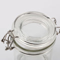 Hot Sale Transparent Airtight Round 250Ml Empty Storage Jar Kitchen Glass Self Storage Containers Glass Jars With Lids