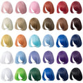 Wholesale 35cm Short Wig Cosplay Multi Colors MSN Bobo Peluca Synthetic Anime Hair Cosplay Heat Resistant Wigs for Party