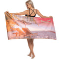 Microfiber Lightweight Custom Printed Beach Towe Microfiber Custom Beach Towel With Logo