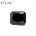 Black Lab Created Gemston Rectangle Shape Cubic Zirconia Diamond for Jewelry MegaBDM