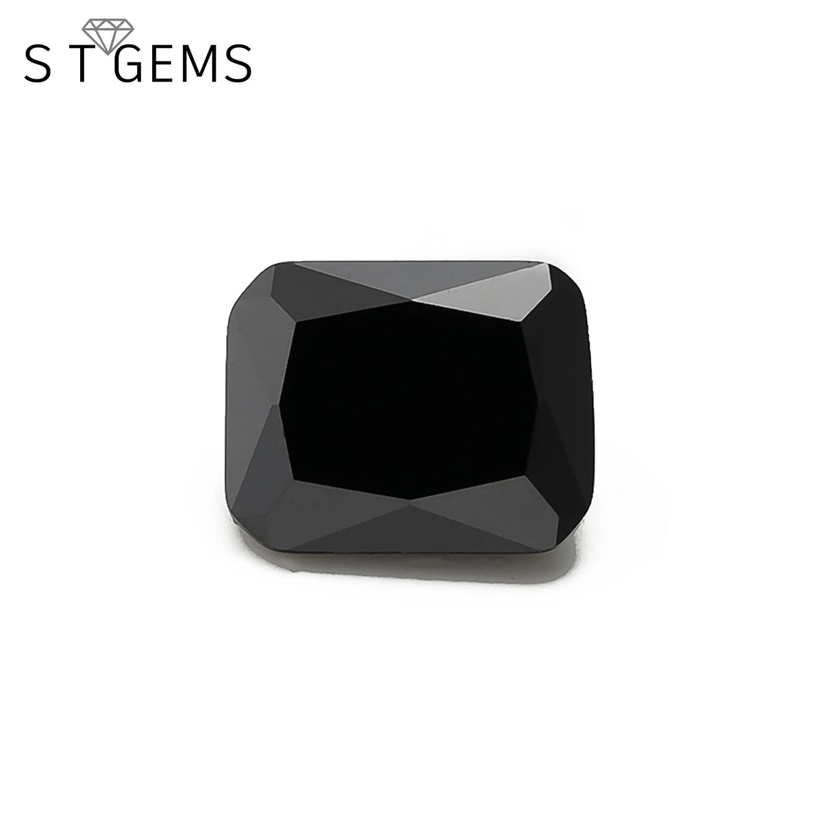 Black Lab Created Gemston Rectangle Shape Cubic Zirconia Diamond for Jewelry MegaBDM