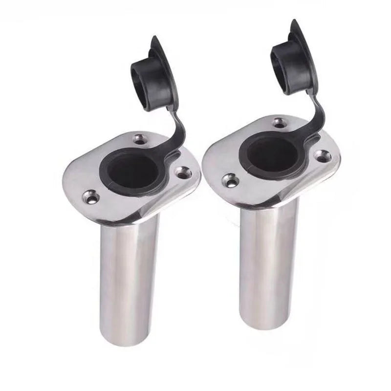 MISTER JIGGING Stainless Steel Fishing Rod Holder Triple Rod Socket Yacht Sea Fishing Rod Socket