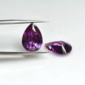 Pear Cut 2x3mm to 10x14mm 46# Synthetic Purple Corundum Alexander Loose Gemstone