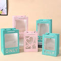 Beautiful Paper Shopping Bag with Ribbon Handle Shopping Kraft Paper Bag with logo Wholesales