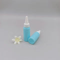 Flat Shoulder 1oz 30ml PET Plastic Bottle Squeezable Glue with Screen Printing Screw Cap Customized Colors for Cookware Use
