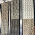 Sonsill 1200*600mm PU Stone Panels Mushroom Flow Wave Rock Stone 3D Decoration Polyurethane Stone Panel