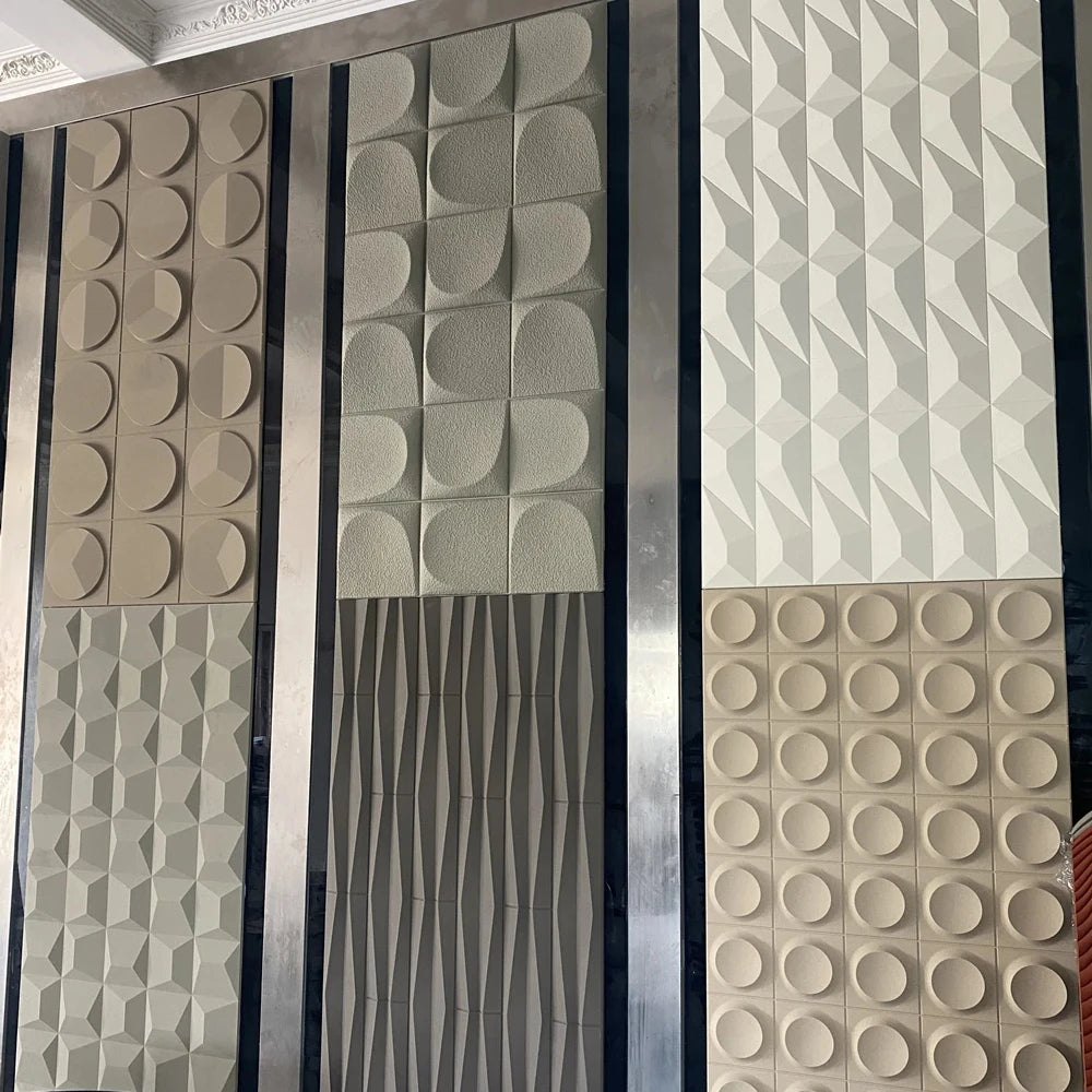 Sonsill 1200*600mm PU Stone Panels Mushroom Flow Wave Rock Stone 3D Decoration Polyurethane Stone Panel