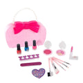 HUANUO Girls Pretend Dressing up Beauty Makeup Kit Nail Polish Set Princess Toys Cosmetic Makeup Game for Kids
