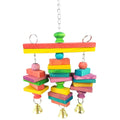 Parrot Toys Macaw Hanging Acrylic Bells Bites Chew Wood Cages Cockatoo Stand Rack Swing Bird Toy Made Sisal Metal for Playtime