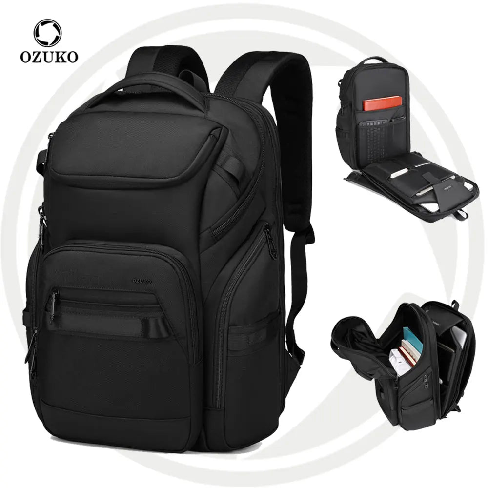 OZUKO 9799 Versatile Waterproof Backpack for Me Custom LOGO Travel  Gym Bag Multi-Functional Business Backpack
