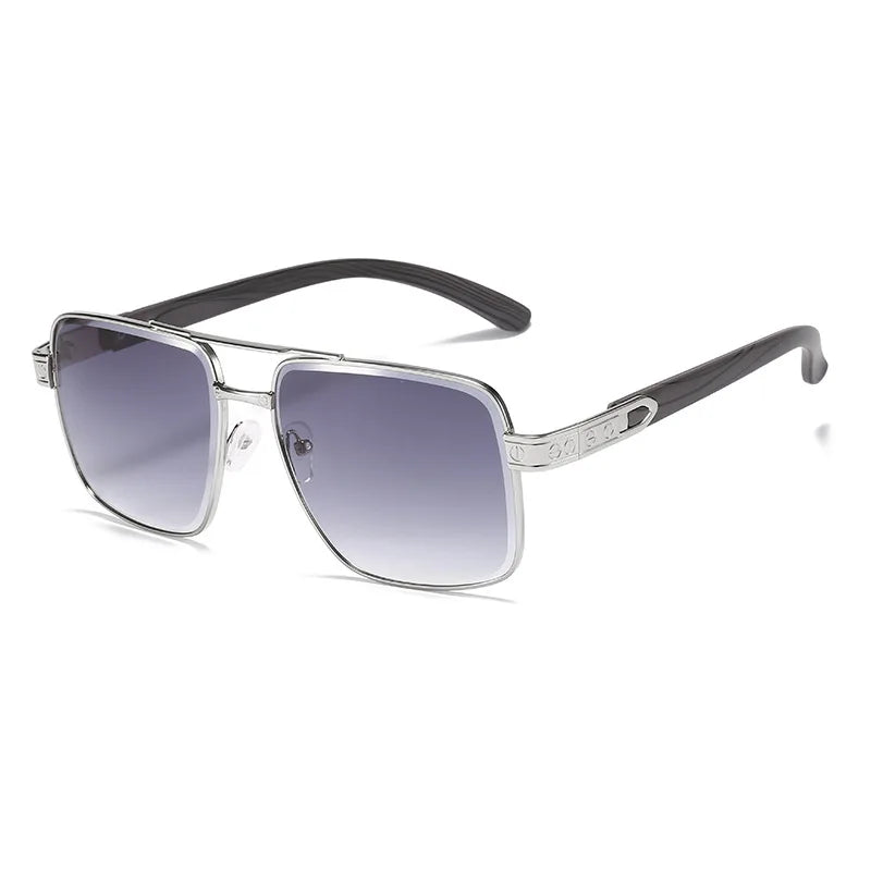 New  Hot Sale High Quality Metal Oversized square Sunglasses Men Fashion Lunette De Soleil Custom logo Sun Shade Eye Glass