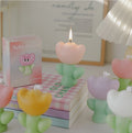 Wholesale Mini Gift Cute Tulip Scented Wedding Candles Natural Feature Wax Branded Candles With Cotton Wick