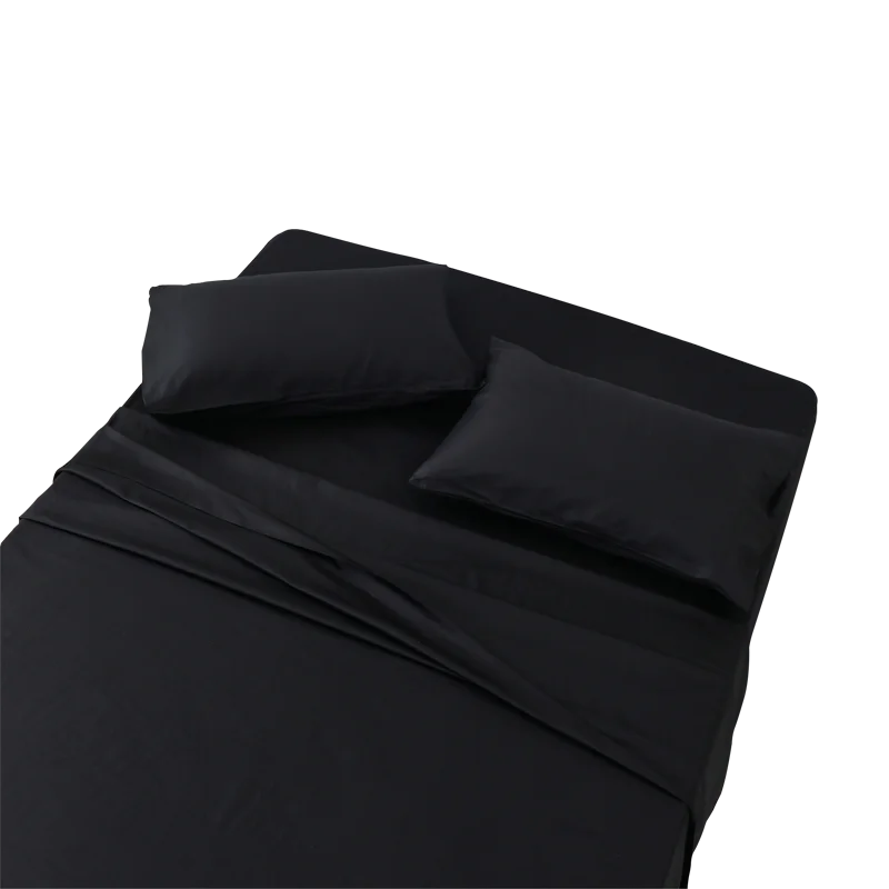 Wholesale Customized Hotel Home Solid Color 100% Cotton Bedding Set Sheet Set