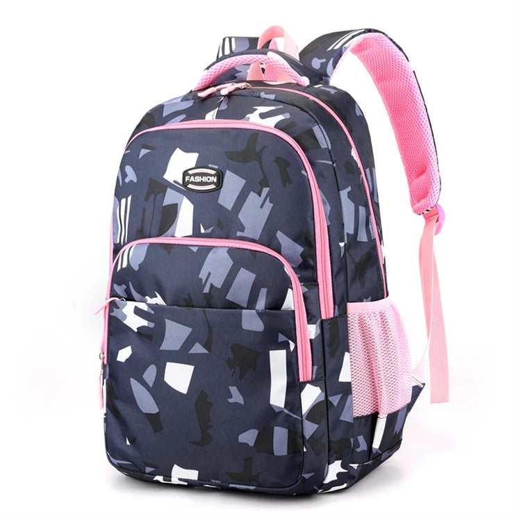 Fashionable Custom Beautiful Polyester Black 13 Years Big Young Girl School Bag Online