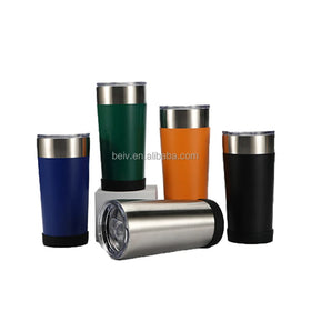 Modern Double-Layer Vacuum Stainless Steel Barrel Color Full Freezable 20Oz Cup Beer Mug With Bottle Opener