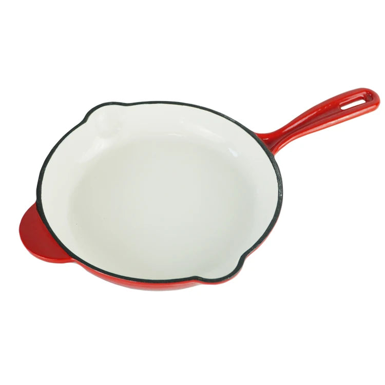 Best Seller Colors Non Stick Enameled  Cast Iron Frying Pan Skillet Cast Iron Cookware Set