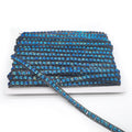 Rhinestone Blue Color Hot Fix Rhinestone Banding Chain Iron on Crystal Trims Tape for DIY Clothing Accessory