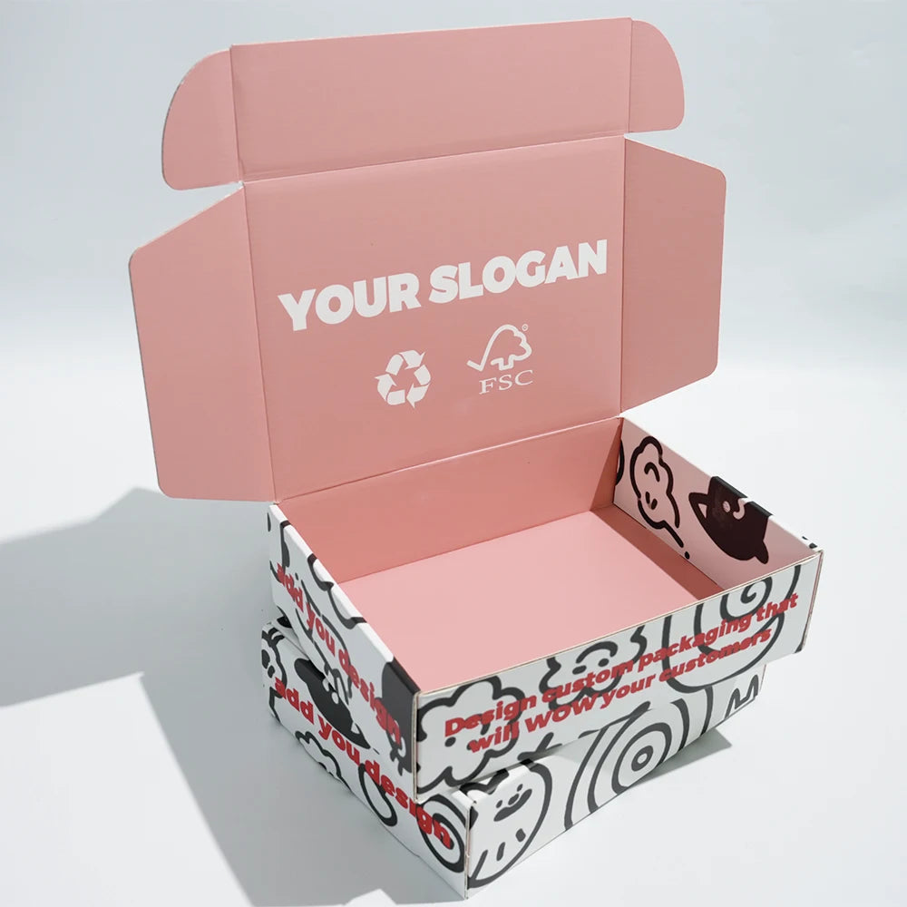 Custom Logo Printed Hard Foldable Corrugated Packaging Box Factory Supply for Cosmetic Shoes Clothing Shipping Gift Paper Boxes