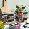 Compartments 1 to 3 BPA-free Leak-proof Stackable  Food Lunch Boxes Airtight Plastic Kitchen Food Storage Containers