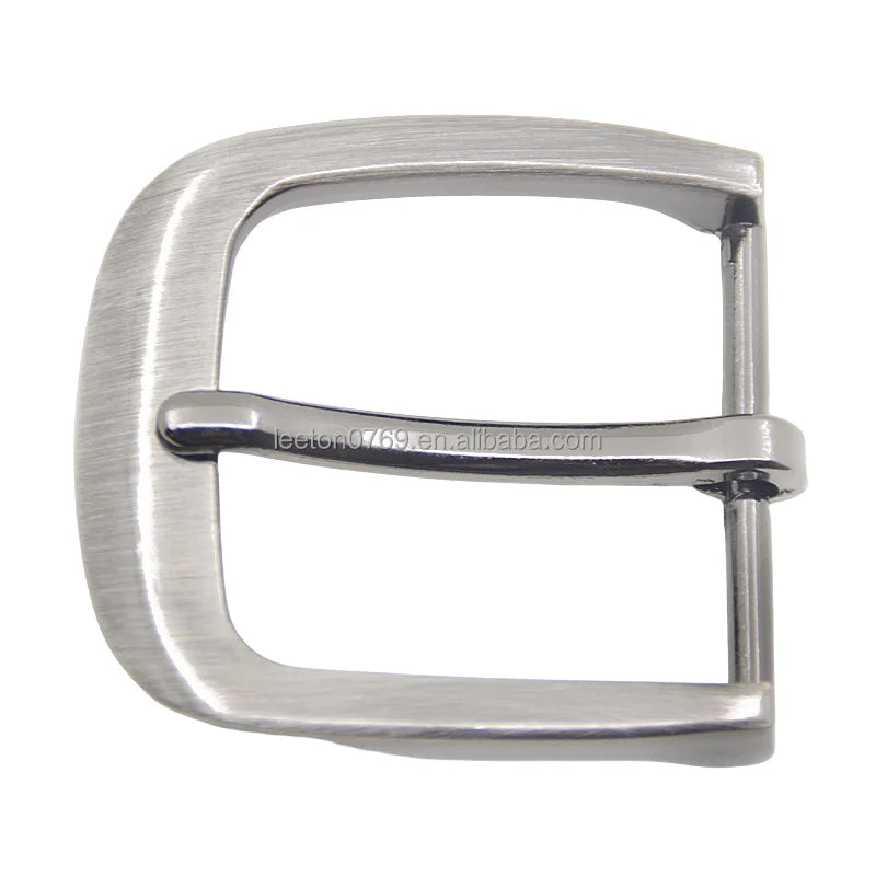 Stock Supply High Quality 34mm Brush Gunmetal Zinc Alloy Men Bag Belt Pin Buckle