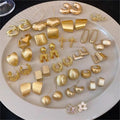Fashion Simple Trendy Drop Shape Stud Hip Hop Fancy Earrings for Woman Jewelry