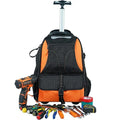 Factory OEM Custom Logo Large Capacity Wheeled Tool Backpack with Shoulder Strap and Durable Handle 1000D Polyester