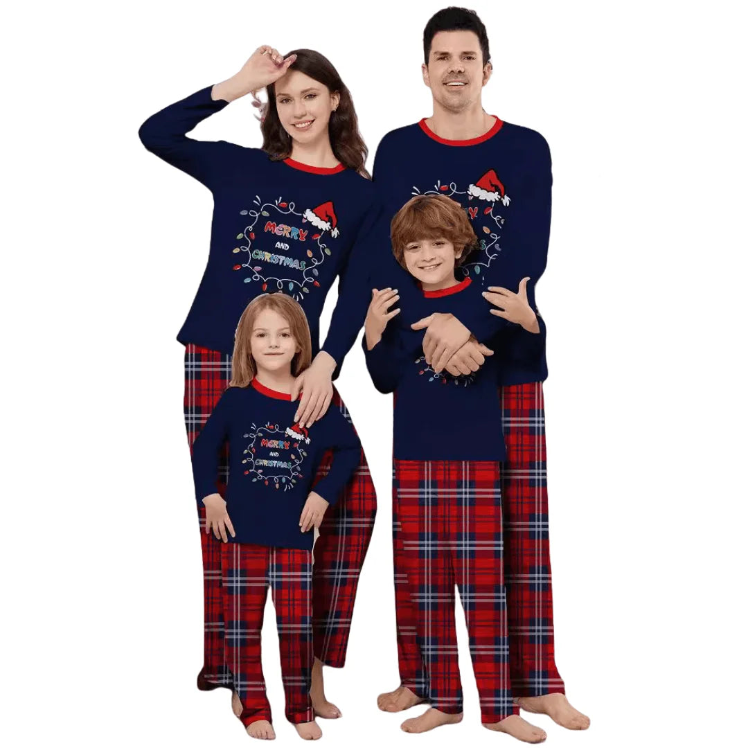 2025 Europe and America New Christmas Family Dress Cartoon Snowflake Deer  Printed Homestays Pajama