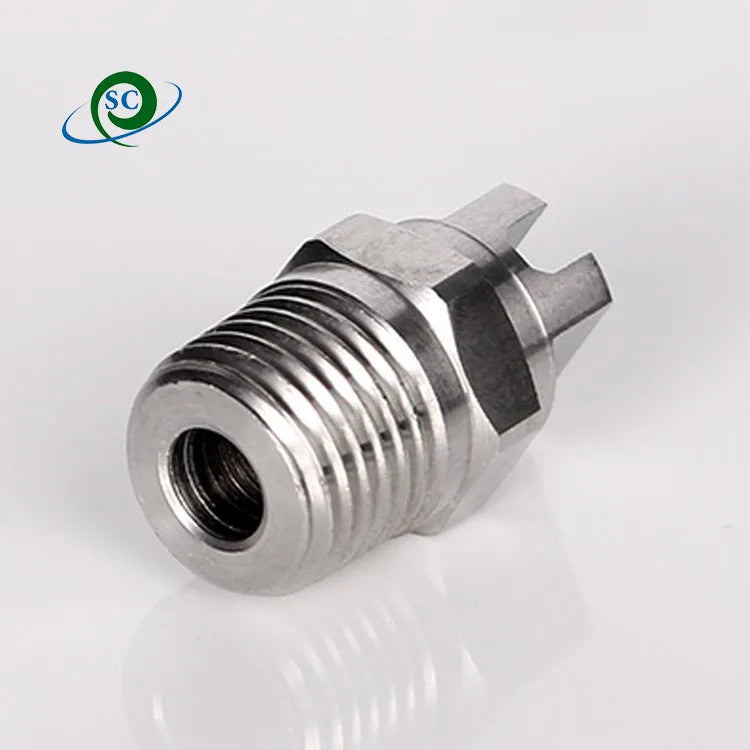 CS 1/8-3/4 BSPT 303 Stainless Steel Medium Flow Rate Flat Jet Fan Nozzles