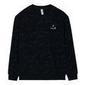 Custom Men's Long Sleeve Pullover Crew Neck Print 7GG Gauge Monki Sweater Winter Knit Polyester/Cotton Anti-Wrinkle Anti-Pilling